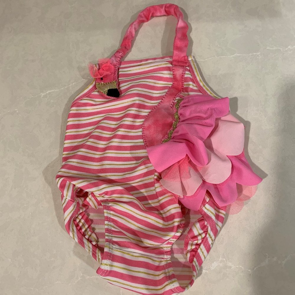 Mudpie Flamingo Swimsuit 0-3m